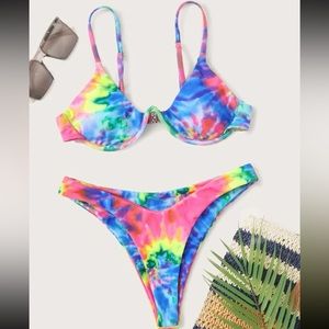 Shein Tie Dye bikini